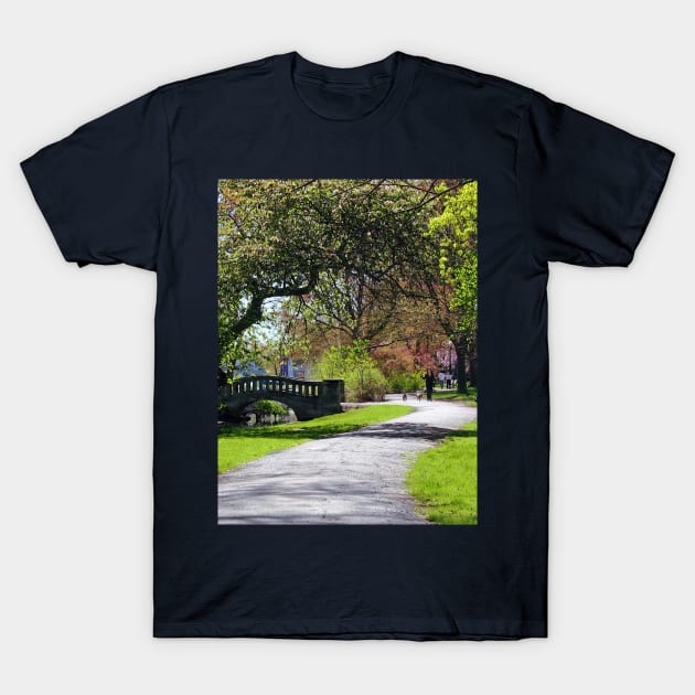 Beautiful Spring Day to Walk the Dogs T-Shirt by SusanSavad